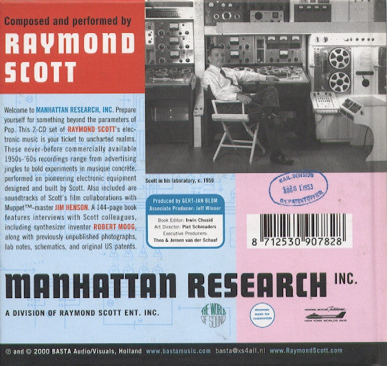 RAYMOND SCOTT Manhattan Record Inc cd X 2, very good plus