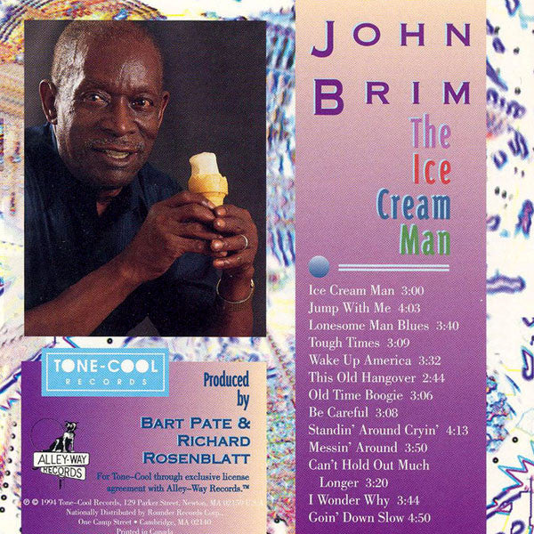 JOHN BRIM The Ice Cream Man CD, very good plus