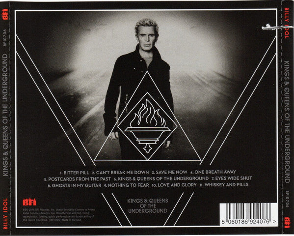 BILLY IDOL Kings & Queens Of The Underground Used CD, like new