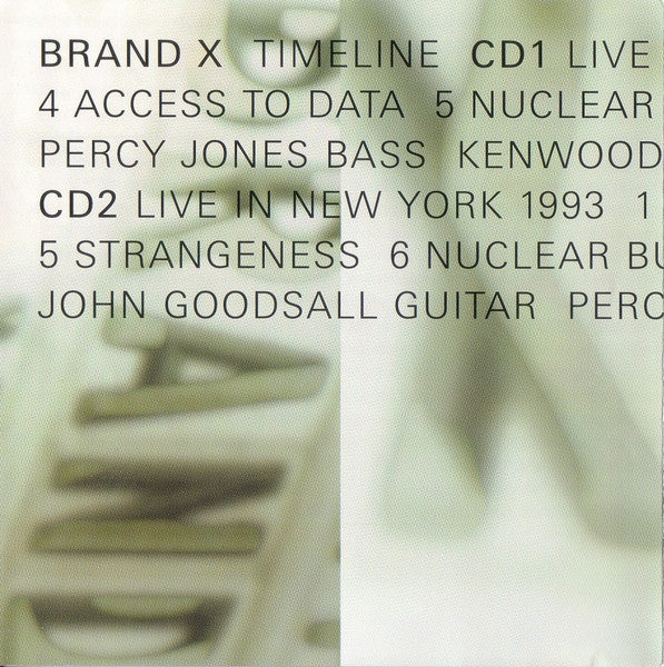 BRAND X Timeline Used CD, VG+