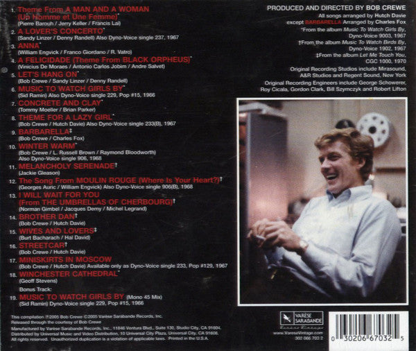 THE BOB CREWE GENERATION The Best Of The Bob Crewe Generation Music To Watch Girls By Used CD, like new
