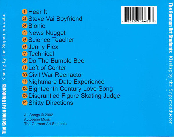 GERMAN ART STUDENTS Kissing By The Superconductor CD, very good plus