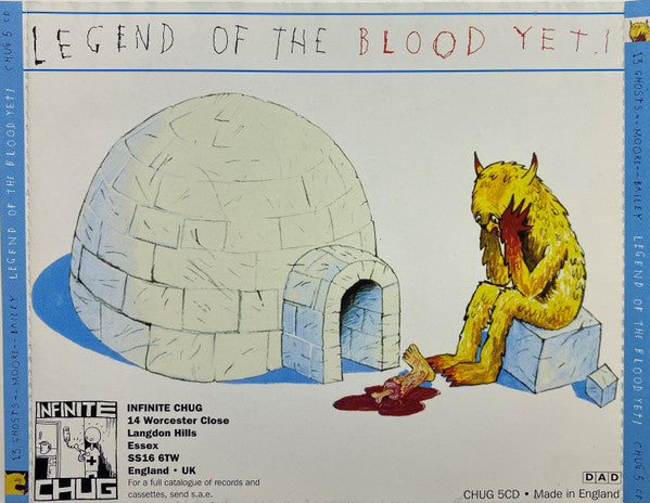 THE THIRTEEN GHOSTS with DEREK BAILEY and THURSTON MOORE Legend Of The Blood Yeti CD, very good plus