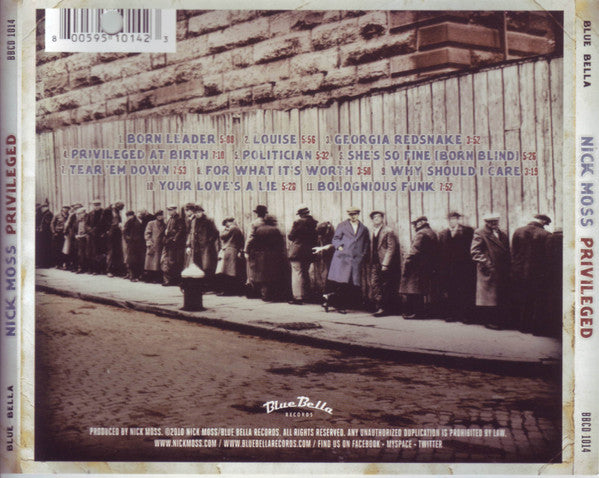 NICK MOSS Privileged CD, new/sealed