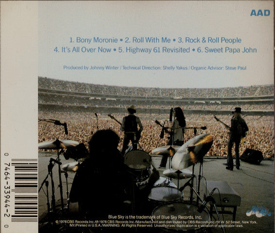 JOHNNY WINTER Captured Live! CD, NEW/SEALED