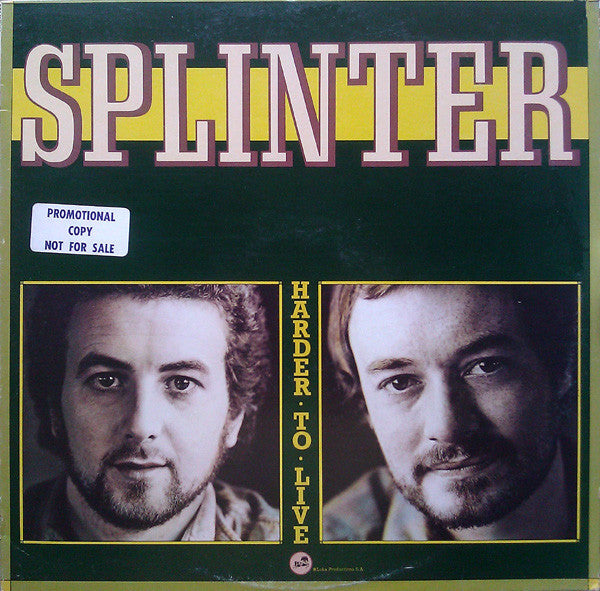Splinter - Harder To Live (Promo) - Used Vinyl