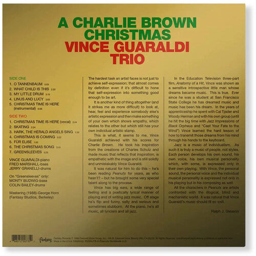 VINCE GUARALDI TRIO A Charlie Brown Christmas New Vinyl LP