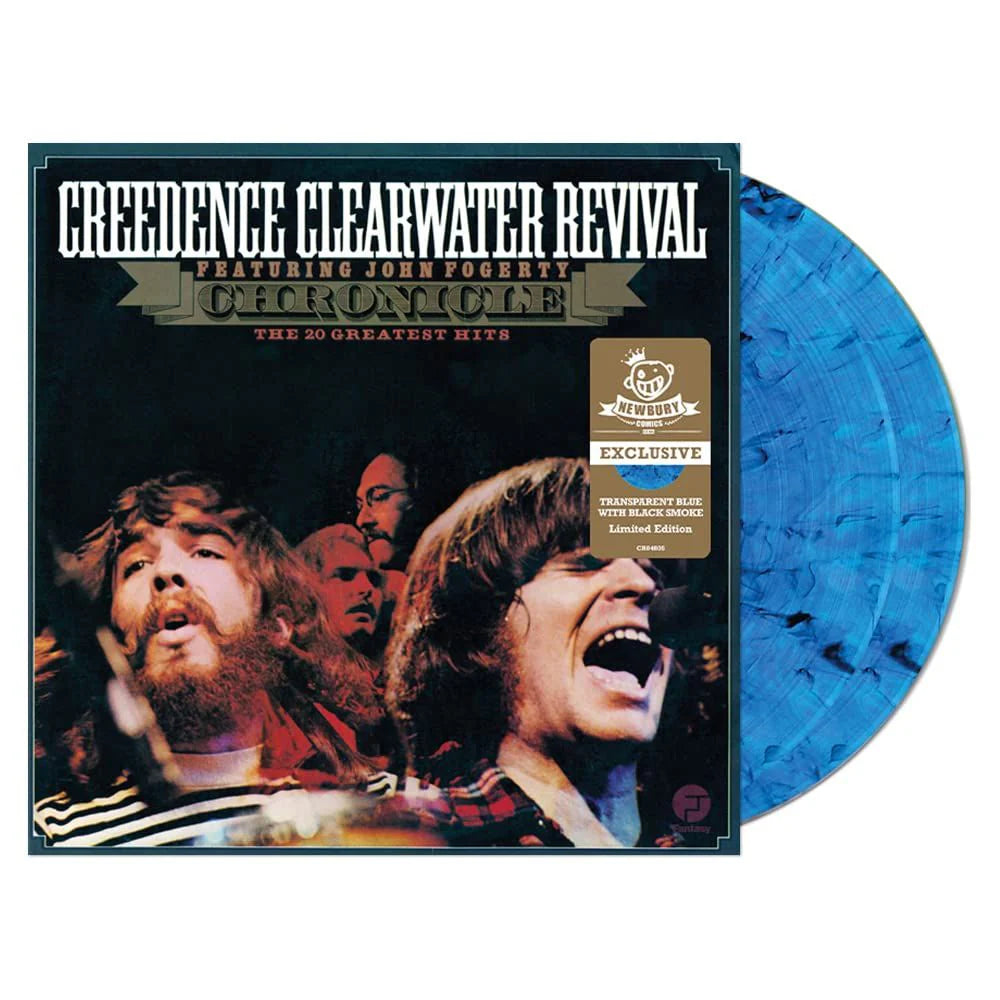 CREEDENCE CLEARWATER REVIVAL Chronicle: The 20 Greatest Hits Transparent Blue with Black Smoke Vinyl New Vinyl LP