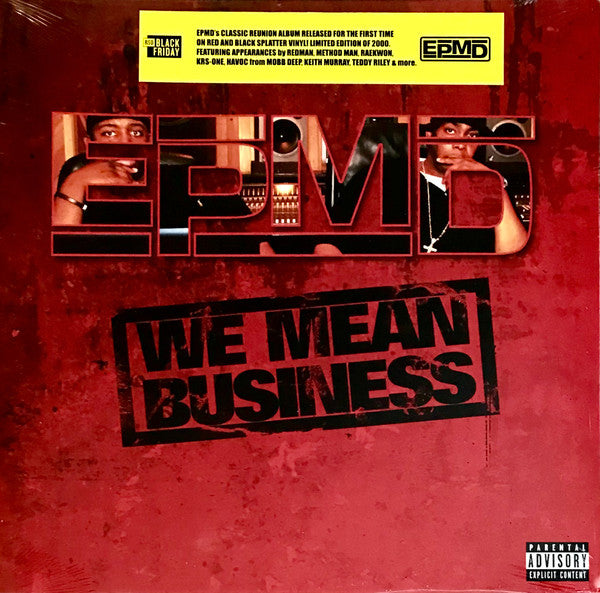 EPMD - We Mean Business - RED & BLACK SPLATTER VINYL