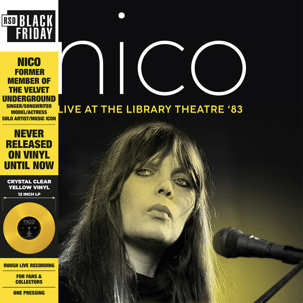 NICO Live At The Library Theatre '83 Crystal Clear Yellow Vinyl New Vinyl LP RSD BF 2022