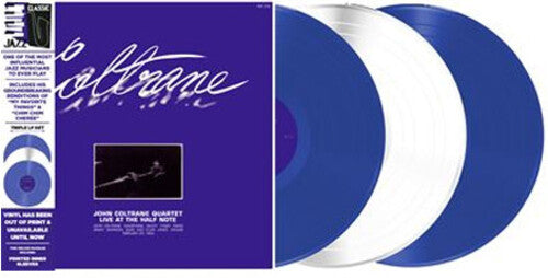 JOHN COLTRANE John Coltrane Quartet Live at the Half Note Blue and White Vinyl New Vinyl 3 LP