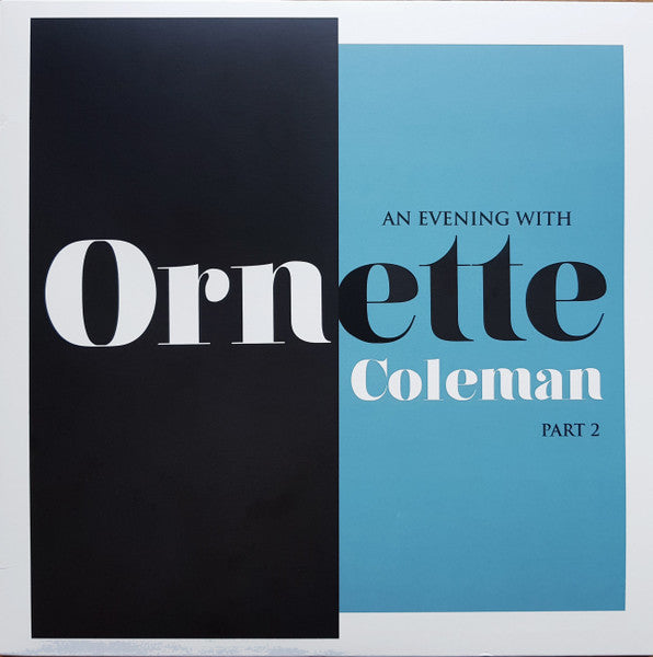 Ornette Coleman - An Evening With Ornette Coleman PART 2 - RSD 2018 Vinyl