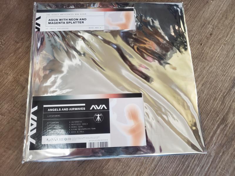 Angles and Airwaves - Lifeforms - US INDIE EXCLUSIVE - aqua w/neon and magenta splatter Vinyl