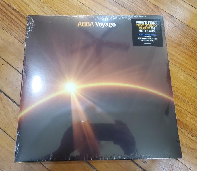 Abba - Voyage - solid blue vinyl w/poster and postcard