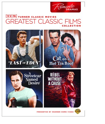 Tcm Greatest Classic Films Collection: Romantic Dramas (east Of Eden / Cat On A Hot Tin Roof / A Streetcar Named Desire / Rebel Without A Cause) - Dvd