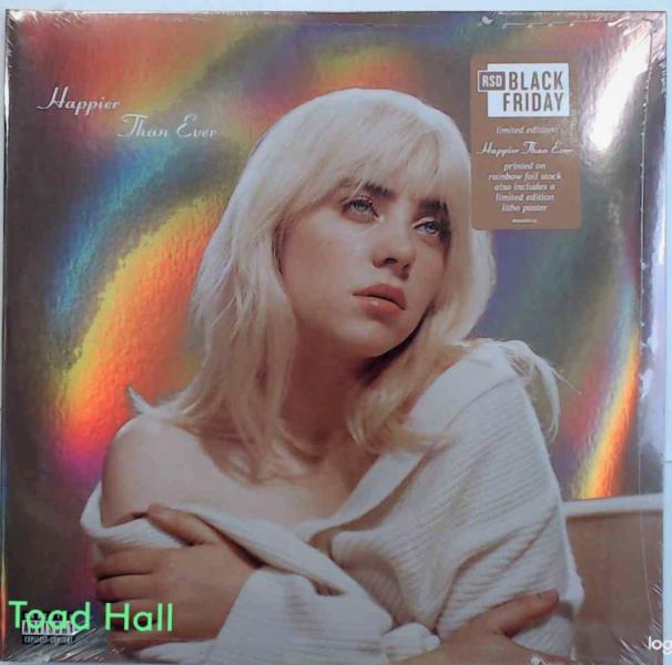 BILLIE EILISH Happier Than Ever Rainbow Foil Jacket poster RSD BF 2022 New Vinyl LP