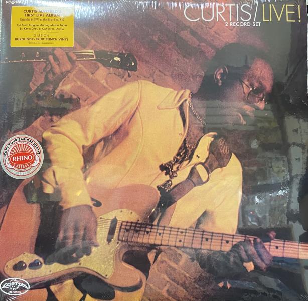 Curtis Mayfield - Curtis/Live! - 2 LPs on Burgandy/Fruit Punch VINYL