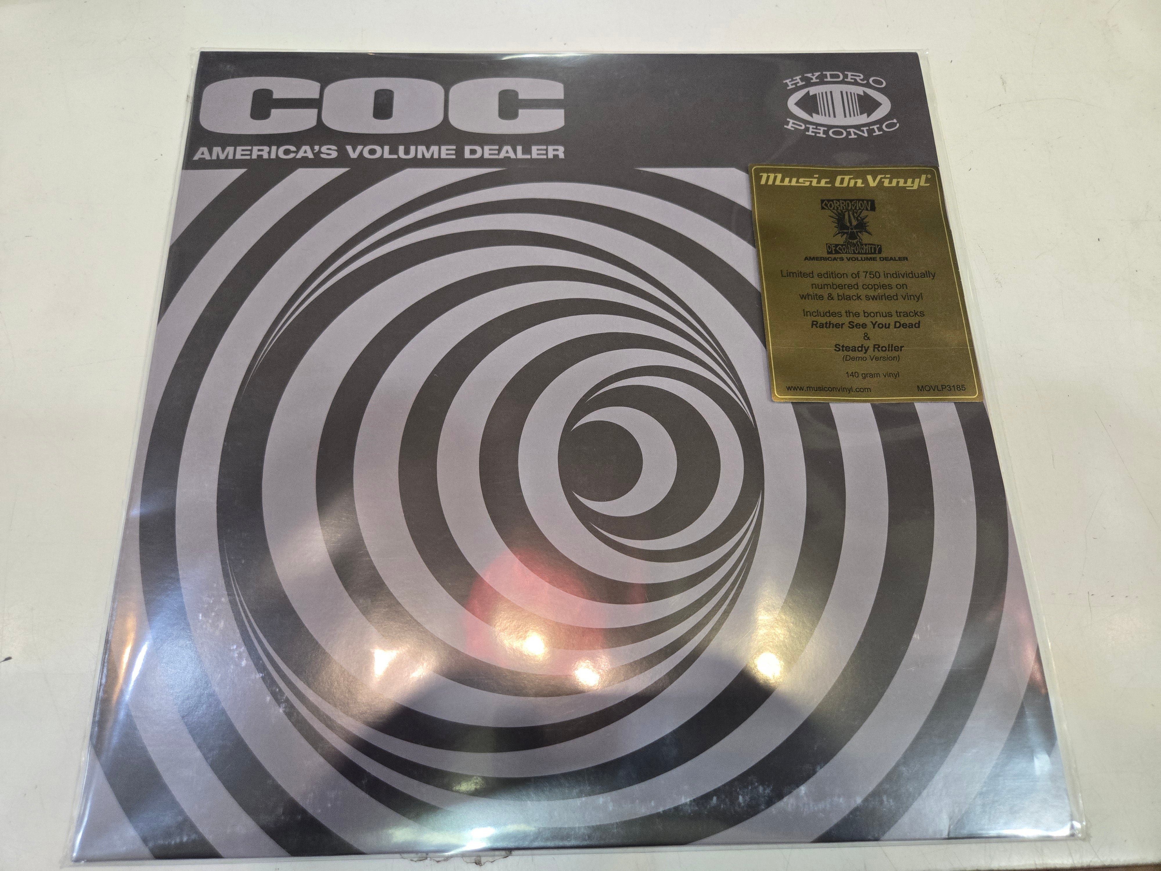 CORROSION OF CONFORMITY America's Volume Dealer New Vinyl LP MOV Ltd Ed White & Black Swirl Vinyl