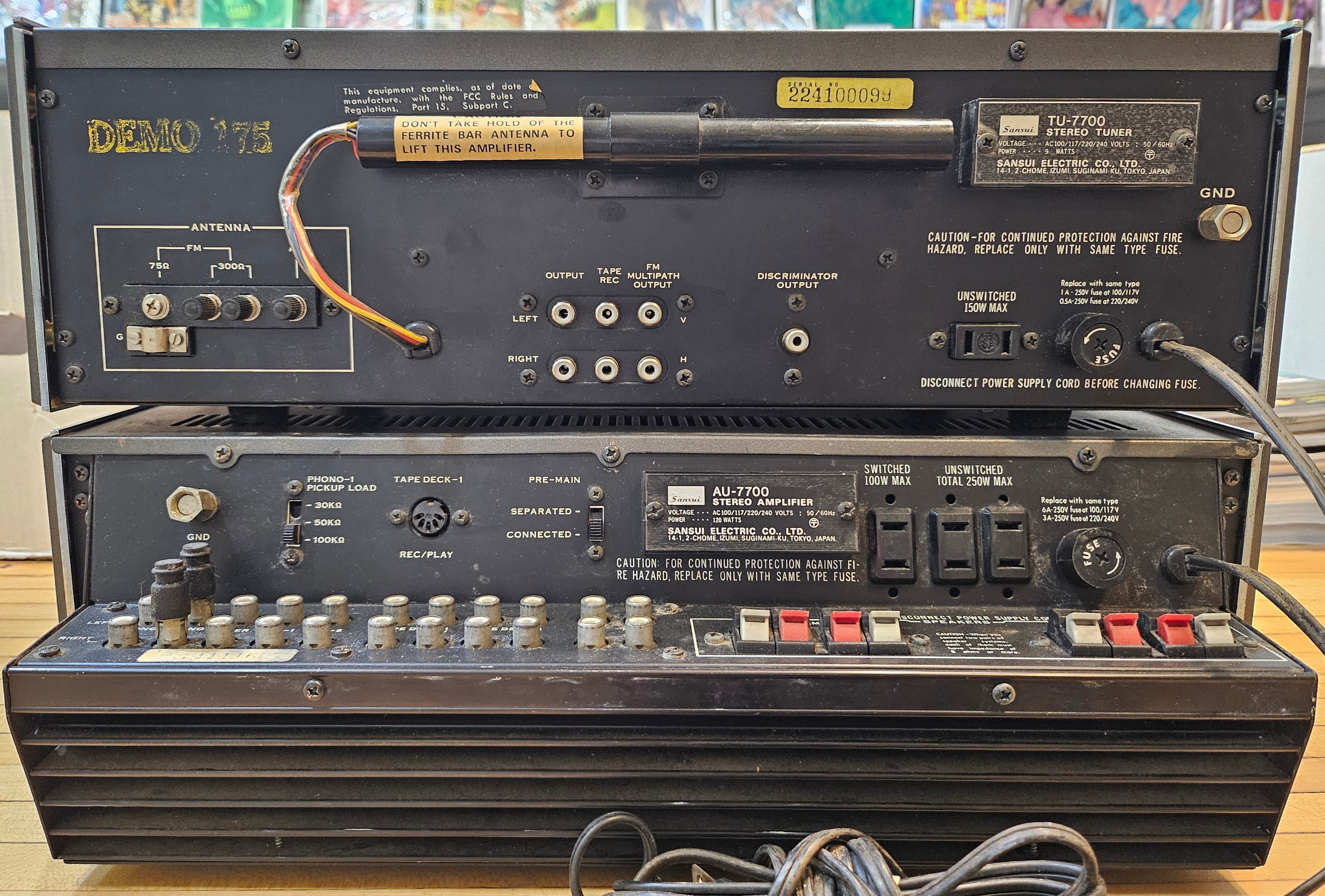 Sansui TU-7700/AU-7700 Tuner & Amplifier Set