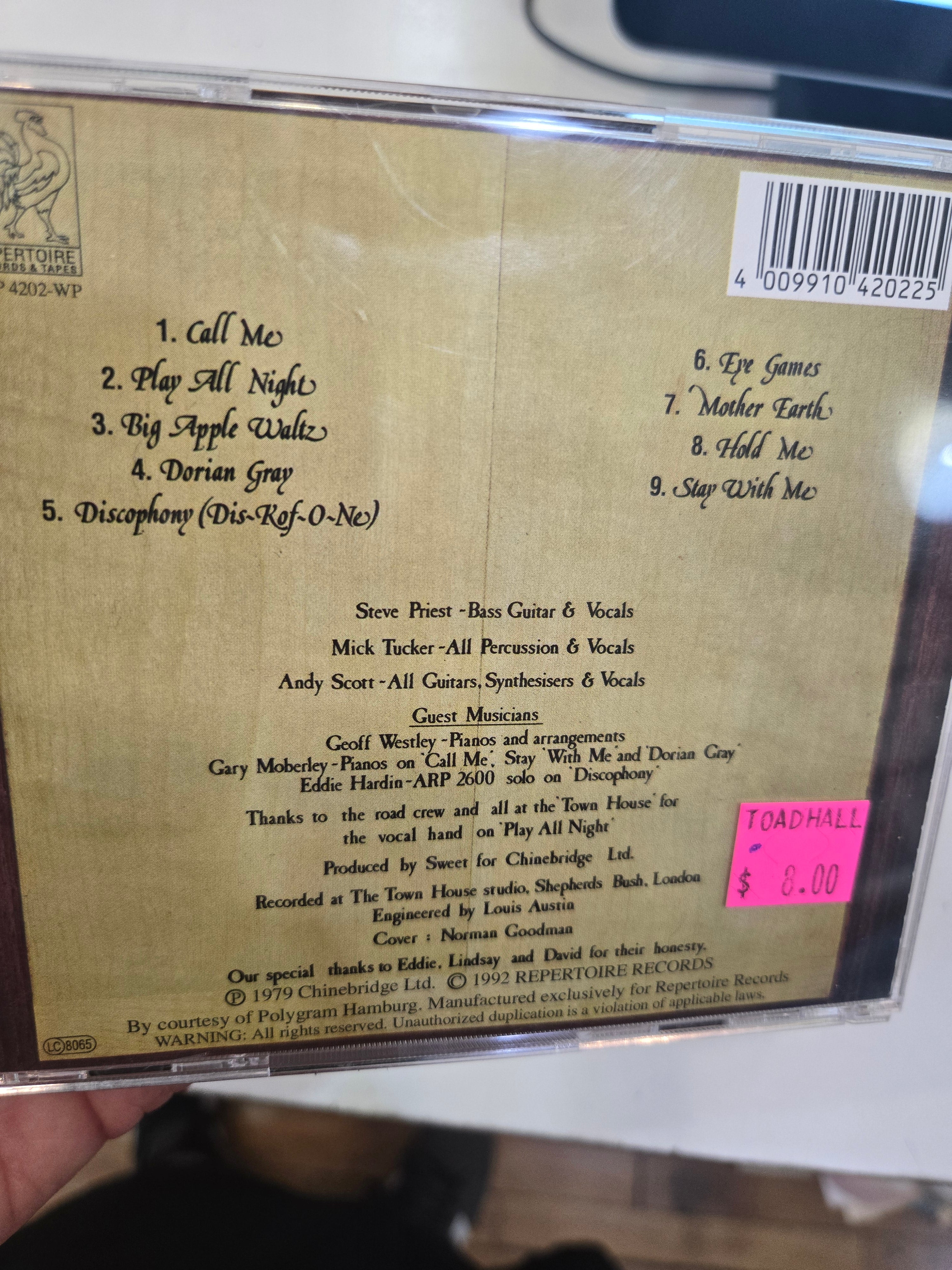 SWEET Cut Above The Rest Cd (import/Germany) CD, like new