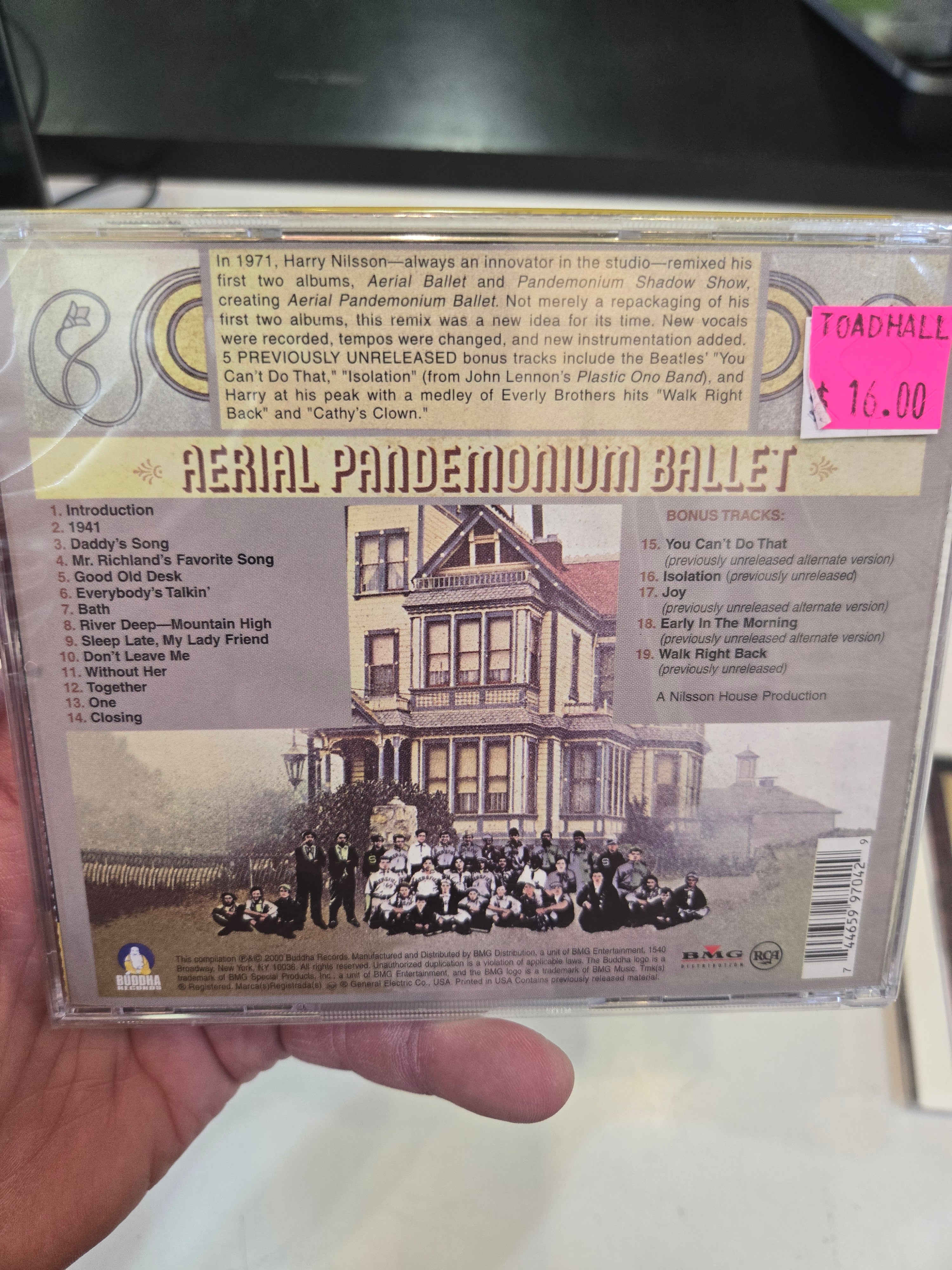 HARRY NILSSON Aerial Pandemonium Ballet CD, new/sealed