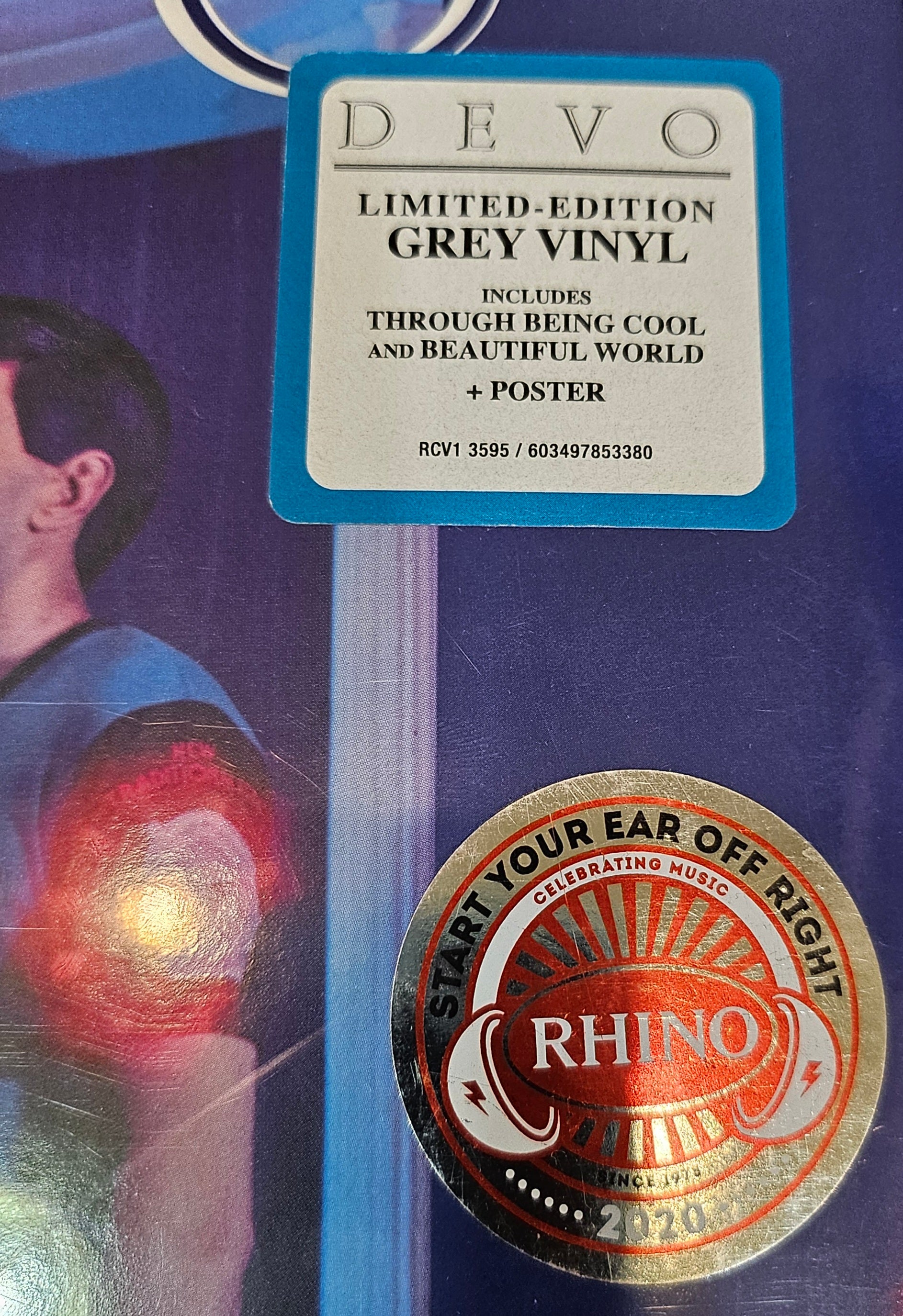 DEVO New Traditionalists Ltd Ed Grey Vinyl LP w/ Hype Stickers