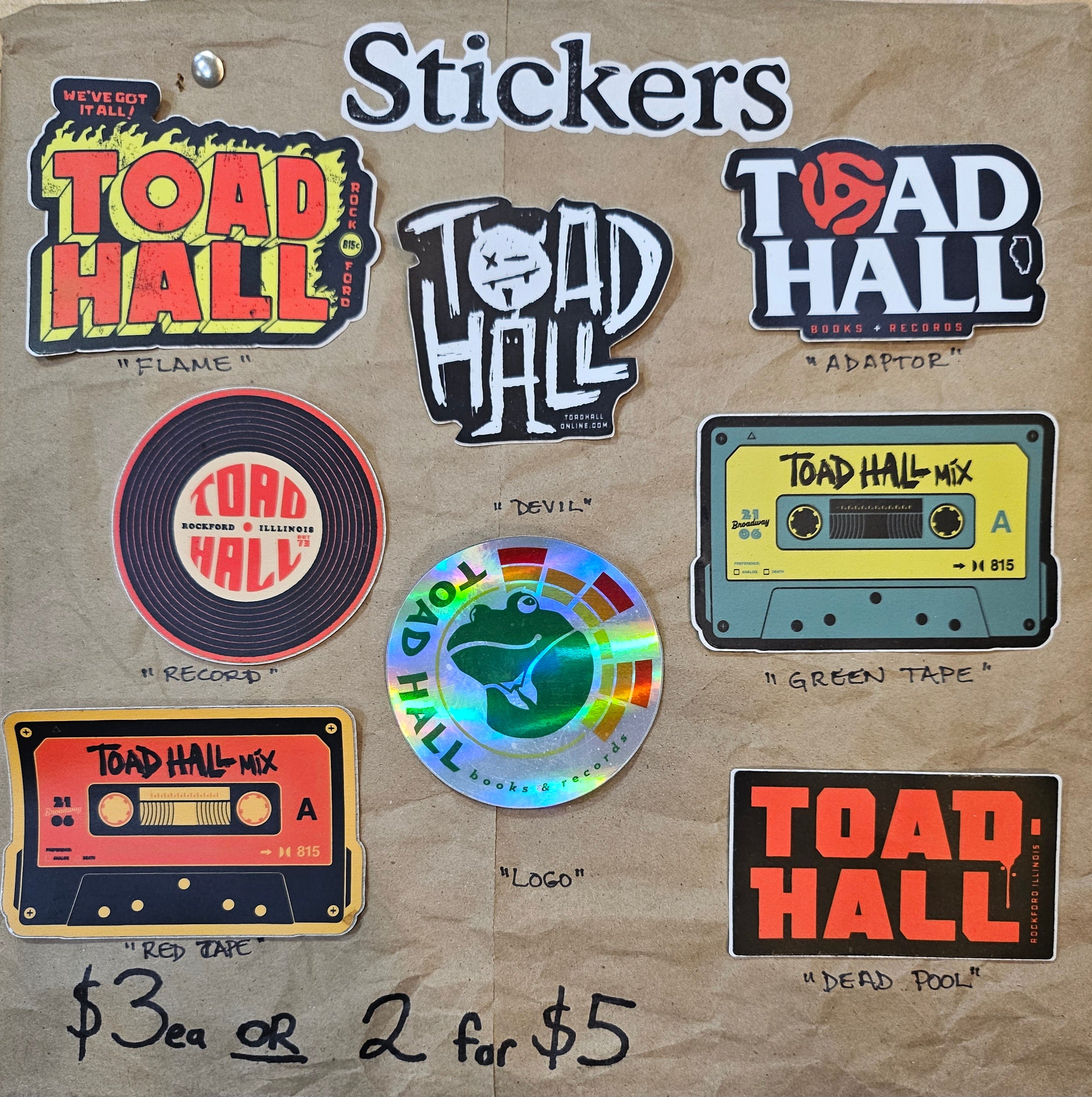 Toad Hall Stickers