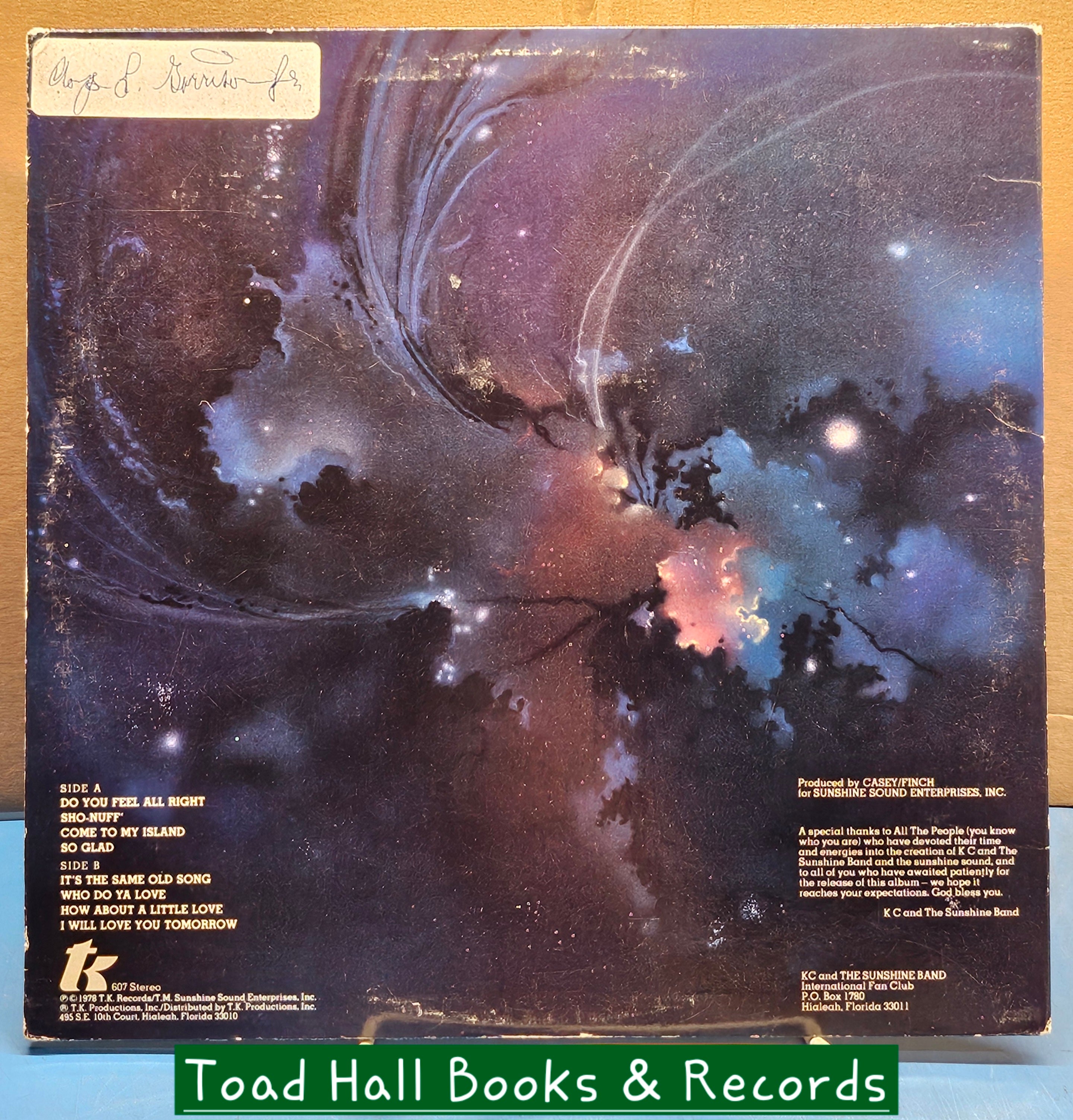 KC And The Sunshine Band Who Do Ya (Love) Used Vinyl LP