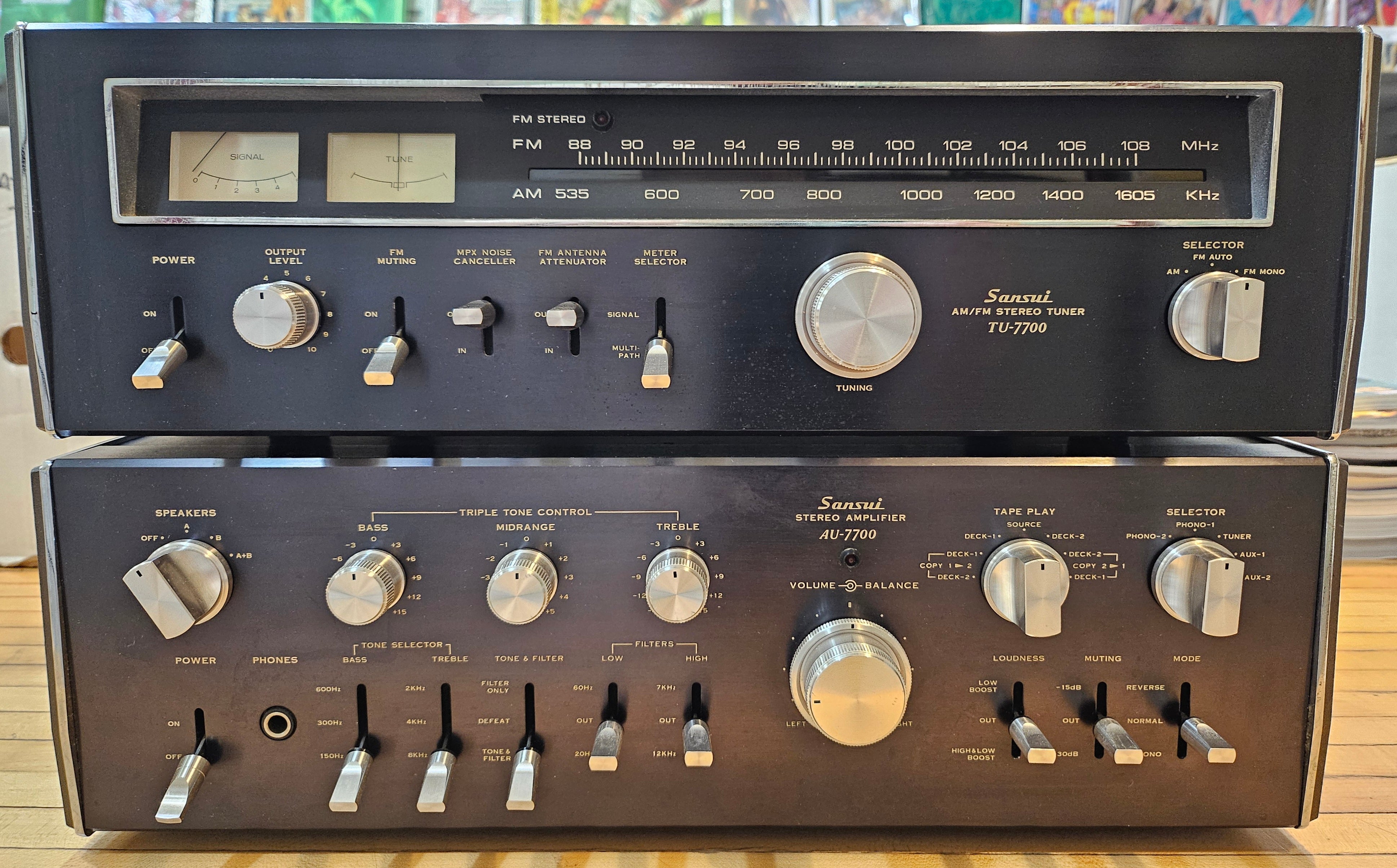 Sansui TU-7700/AU-7700 Tuner & Amplifier Set