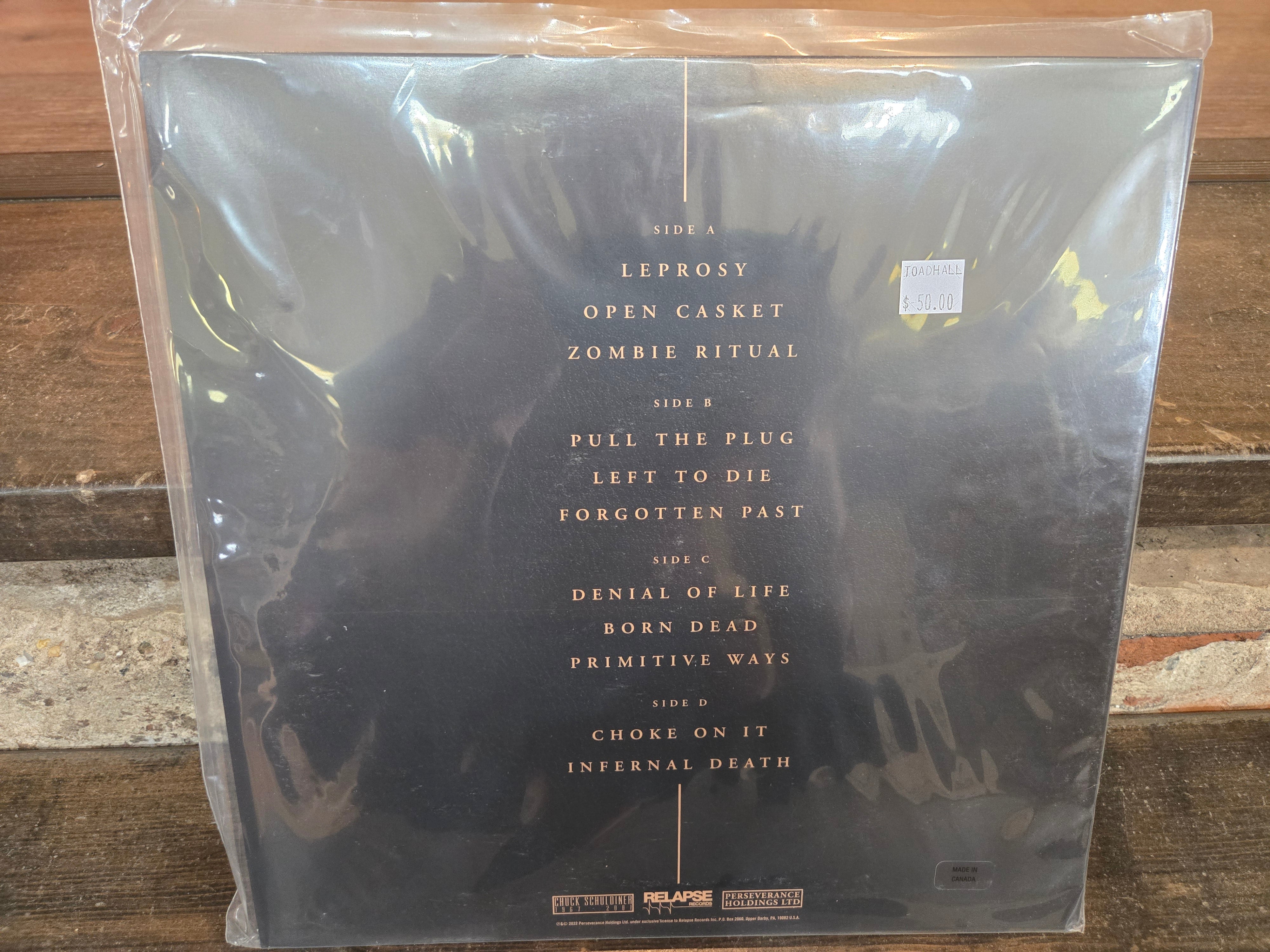DEATH Non:Analog On:Stage Series New Rochelle, NY 12.03.1988 New Vinyl LP