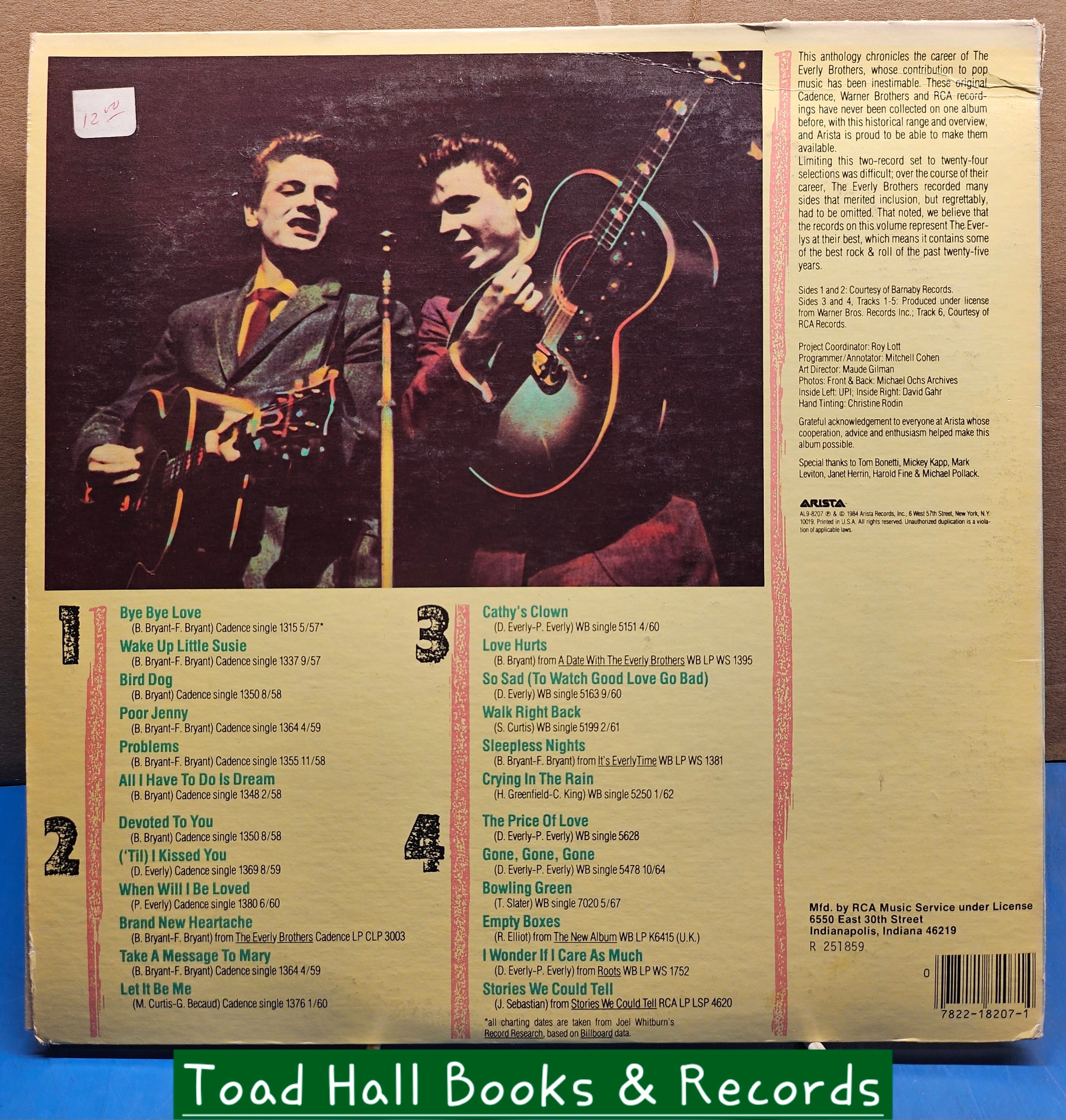 The Everly Brothers 24 Original Classics Used Vinyl LP 2LP Set