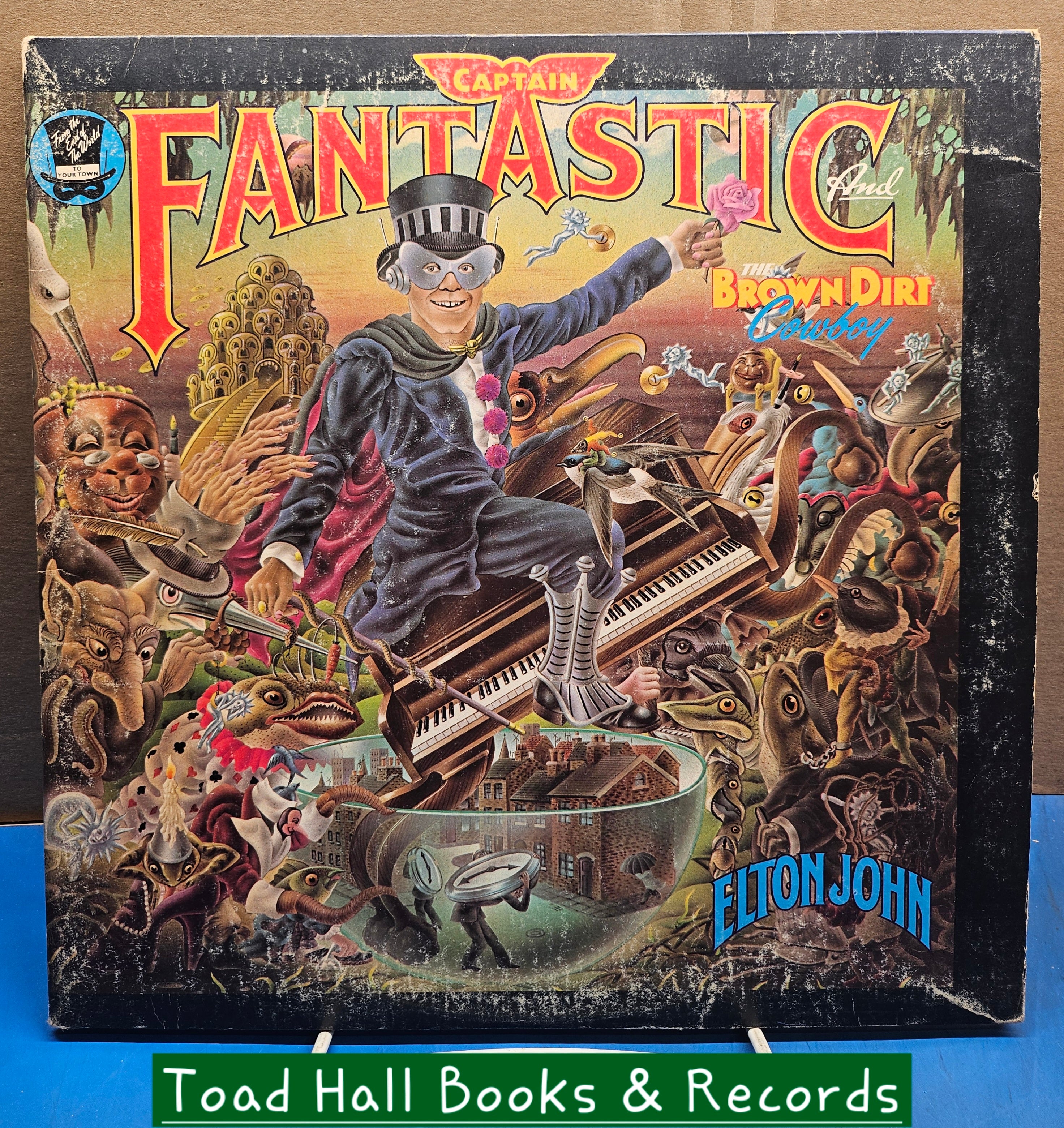 Elton John Captain Fantastic And The Brown Dirt Cowboy W/ Poster And Booklets Used Vinyl LP