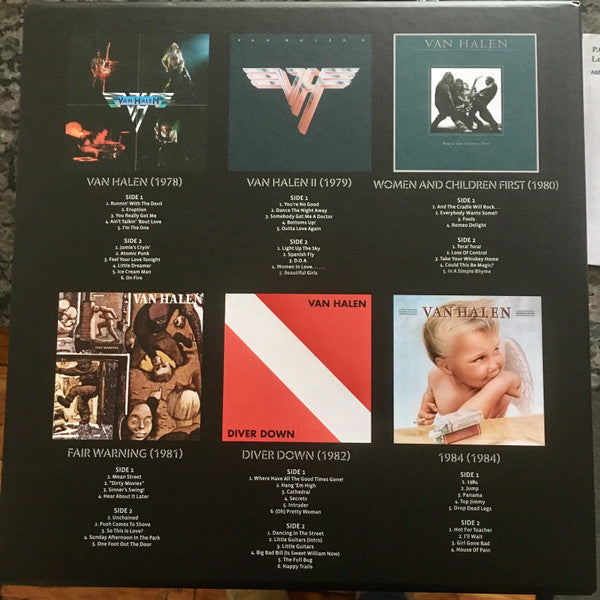 VAN HALEN 1978-1984 Boxed Set 6 LP New Vinyl