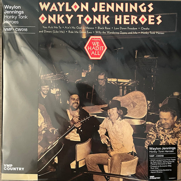 Waylon Jennings Honky Tonk Heroes New Vinyl LP Rust Vinyl