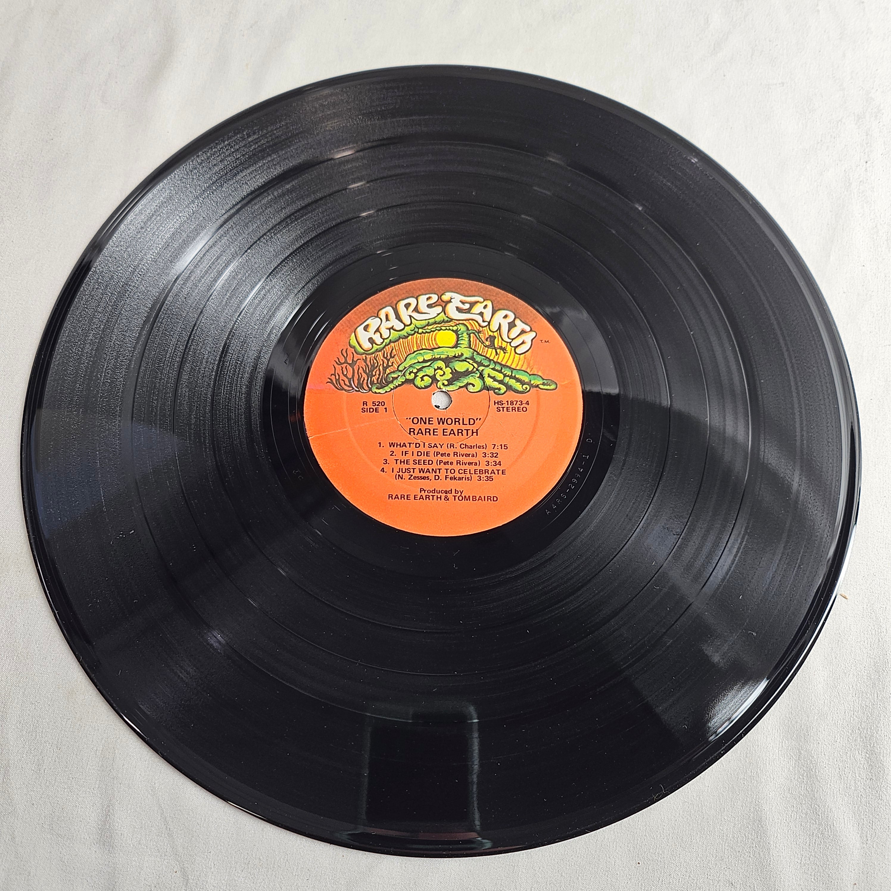RARE EARTH One World Used 1971 Vinyl LP Record