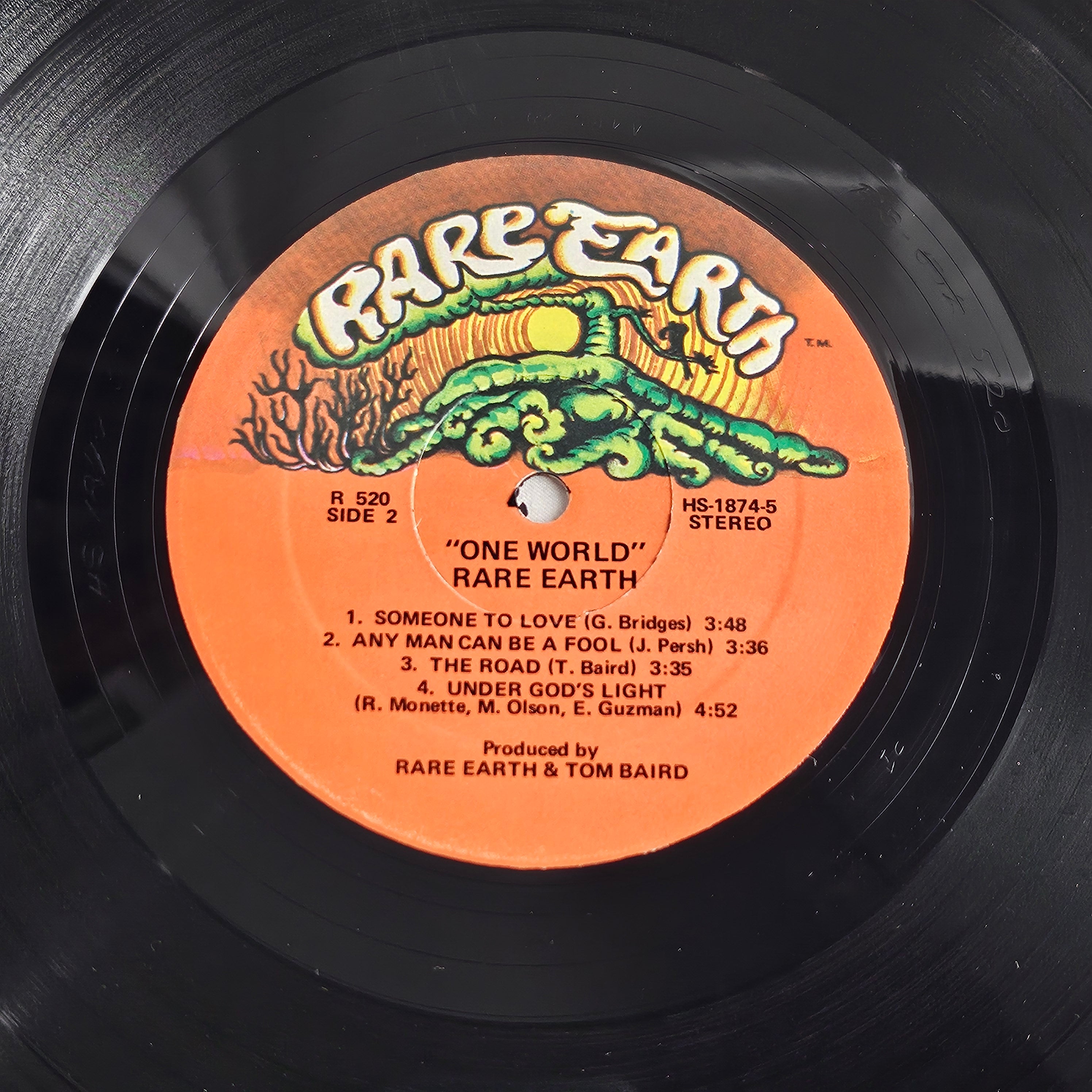 RARE EARTH One World Used 1971 Vinyl LP Record