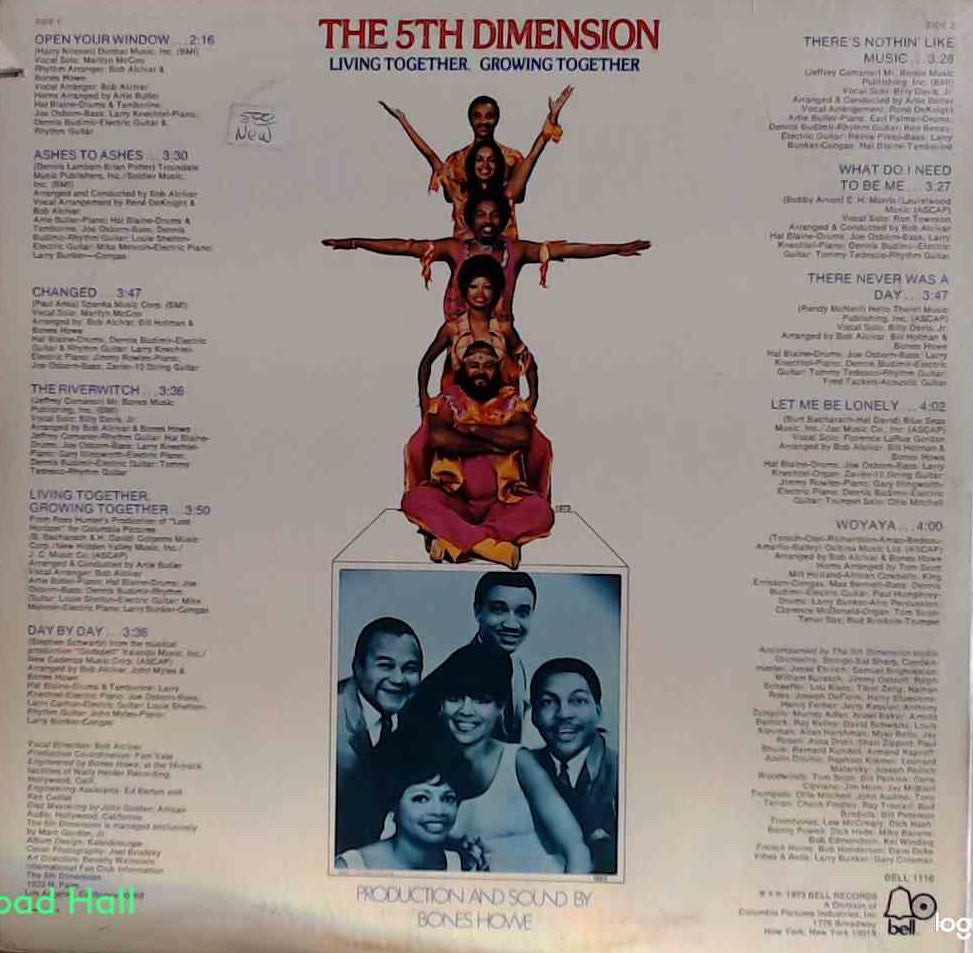 The 5th Dimension - Living Together, Growing Together - Used Vinyl