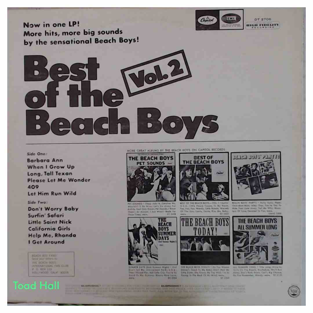 The Beach Boys - Best Of The Beach Boys Vol 2  - Used Vinyl