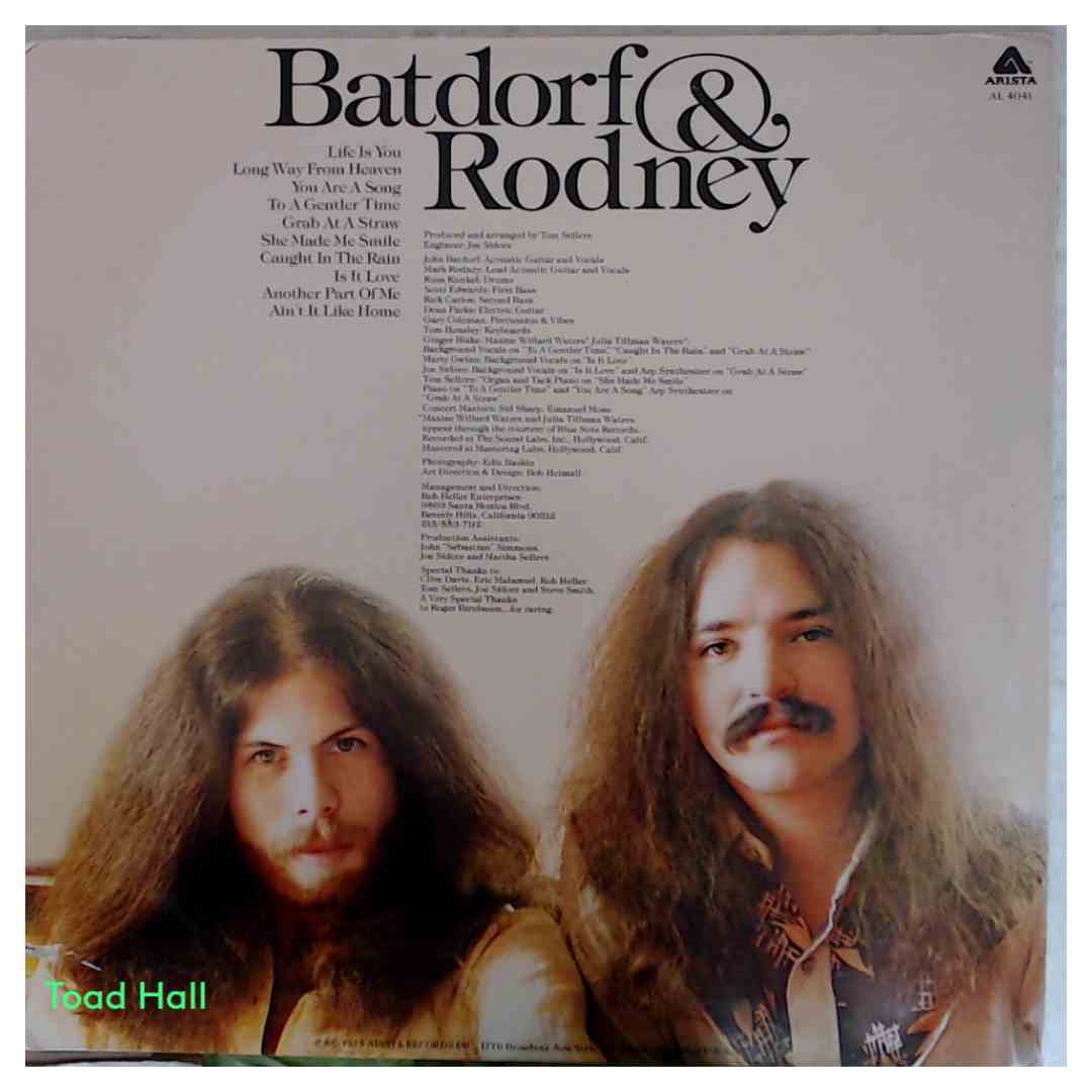 Batdorf & Rodney - Life Is You - Used Vinyl