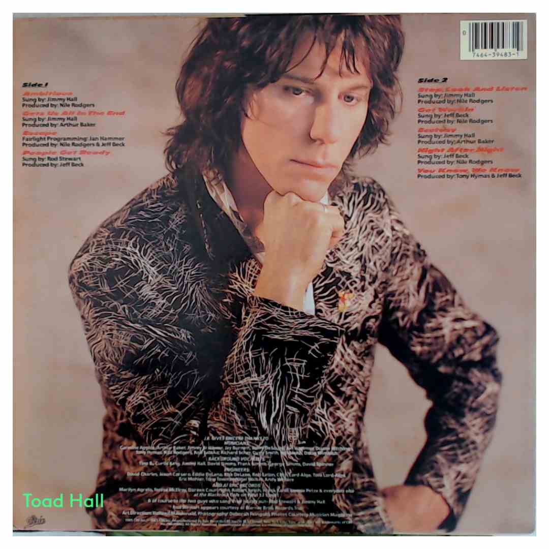 Jeff Beck  Flash  Used Vinyl LP