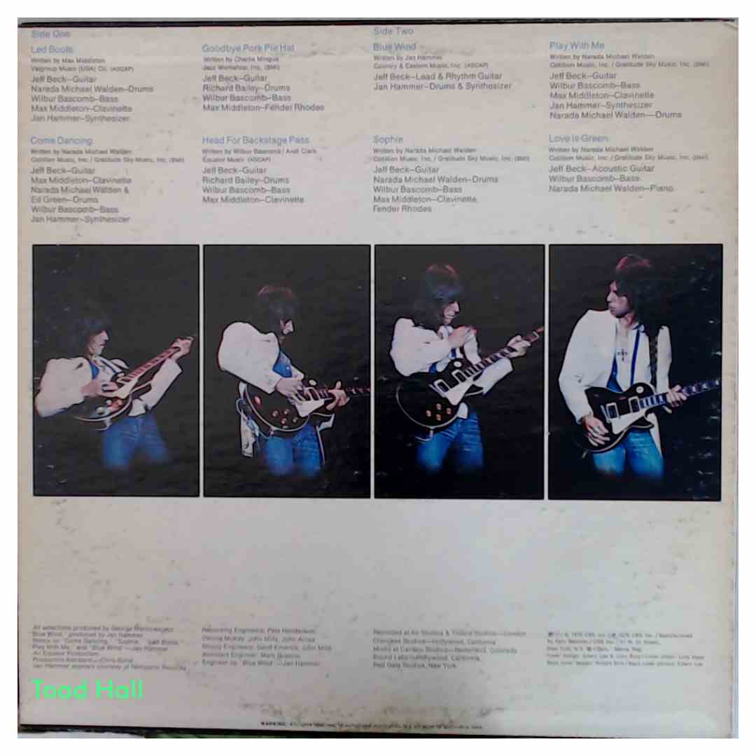 Jeff Beck  Wired  Used Vinyl LP