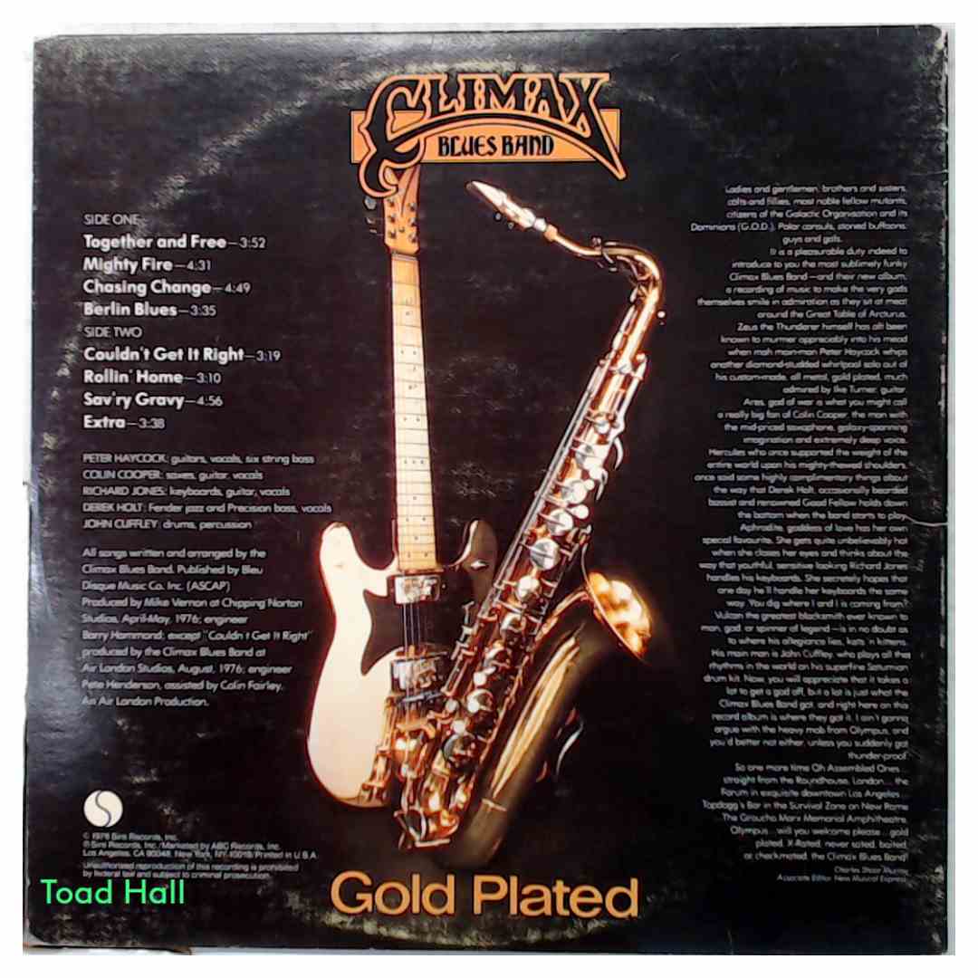 Climax Blues Band - Gold Plated - Used Vinyl