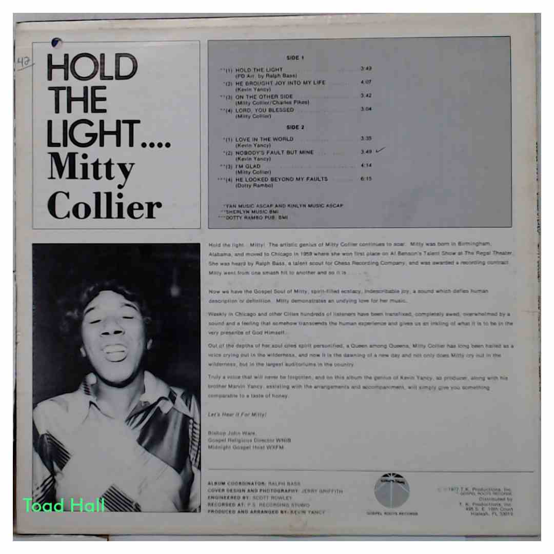 Mitty Collier - Hold The Light... - Used Vinyl