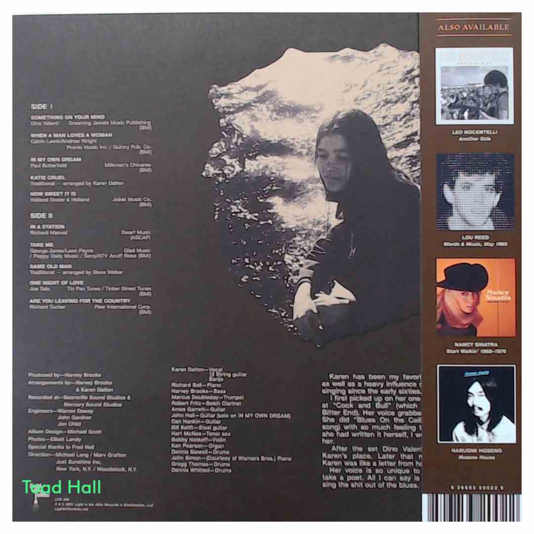 Karen Dalton - In My Own Time (50th Anniversary Edition - Silver Vinyl) - Used Vinyl