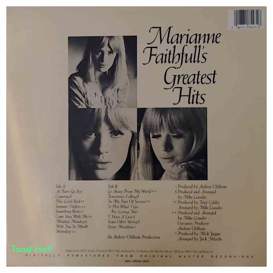 Marianne Faithfull - Marianne Faithfull's Greatest Hits - Used Vinyl