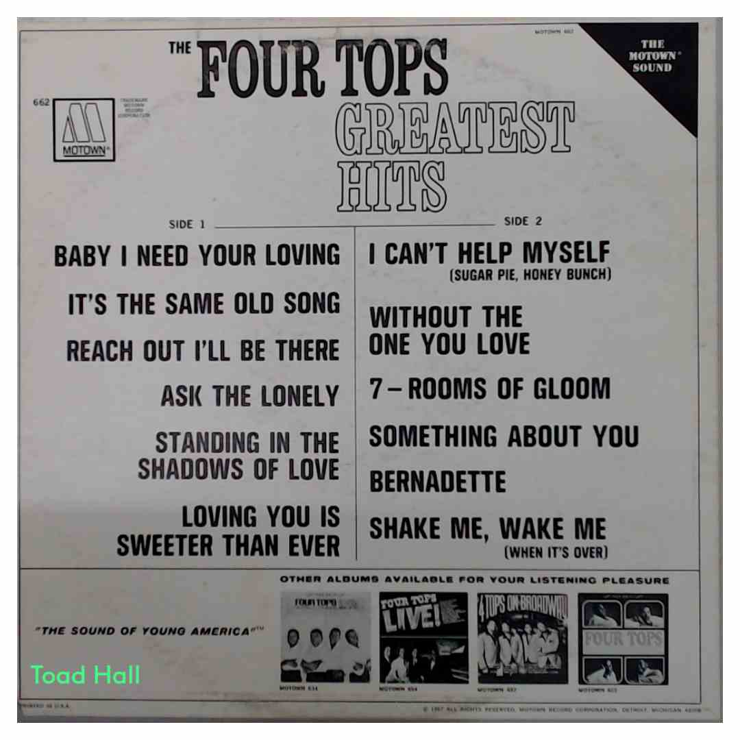 The Four Tops - Greatest Hits - Used Vinyl