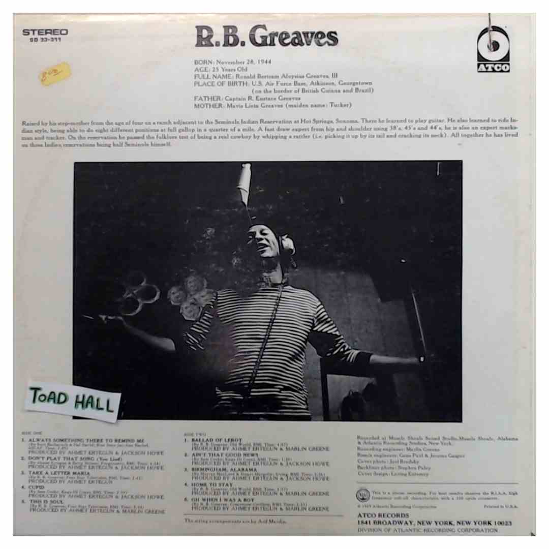 R.B. Greaves - R.B. Greaves - Used Vinyl