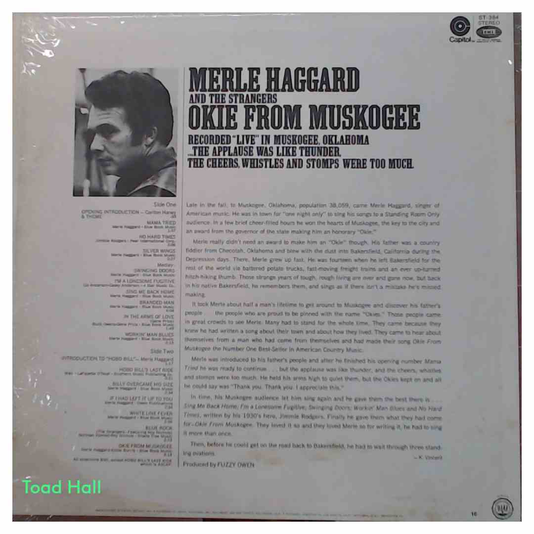 Merle Haggard - Okie From Muskegee - Used Vinyl