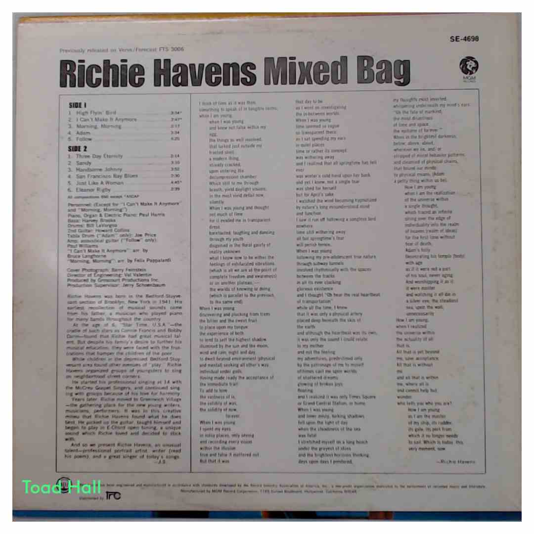 Richie Havens - Mixed Bag - Used Vinyl