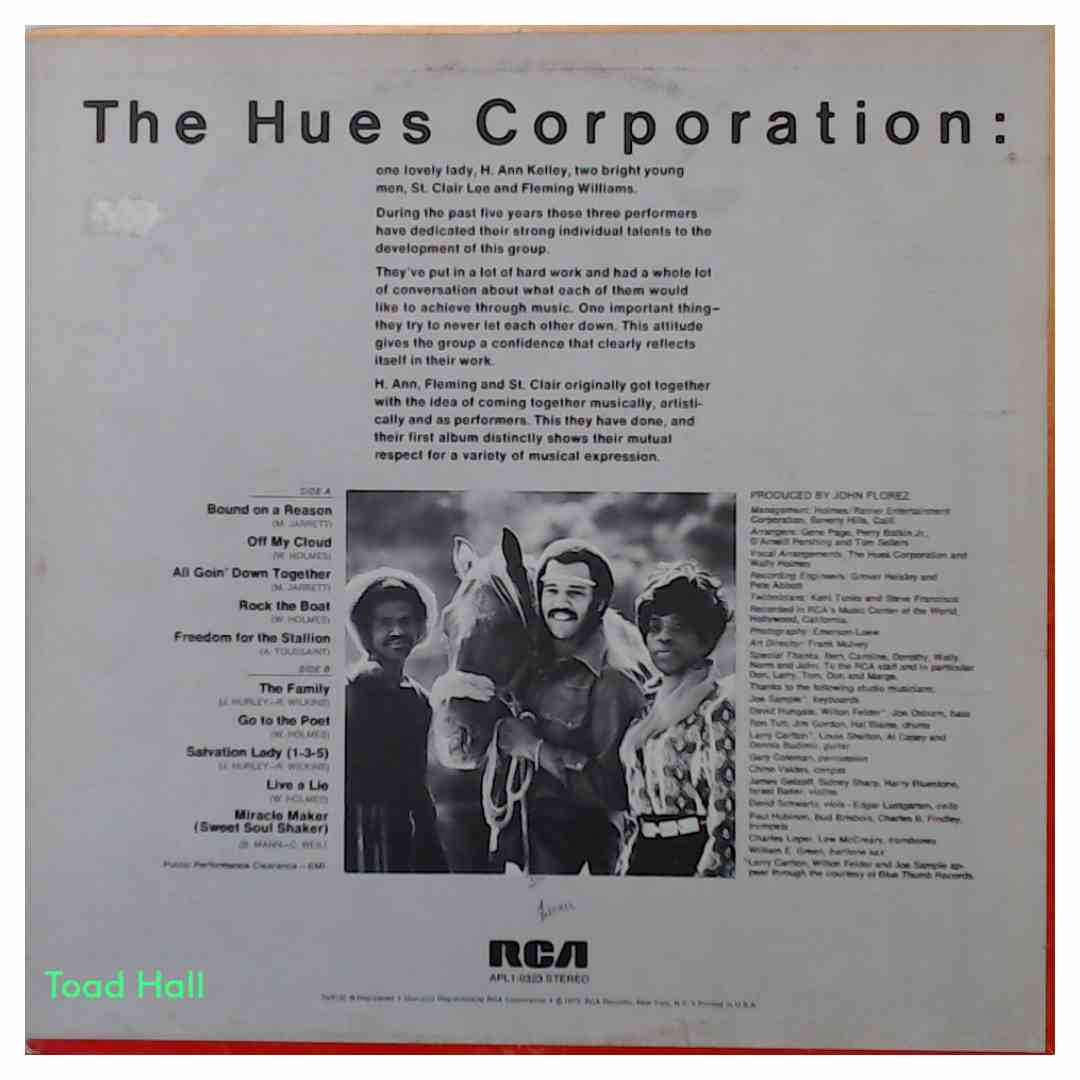 The Hues Corporation - Freedom For The Stallion - Used Vinyl